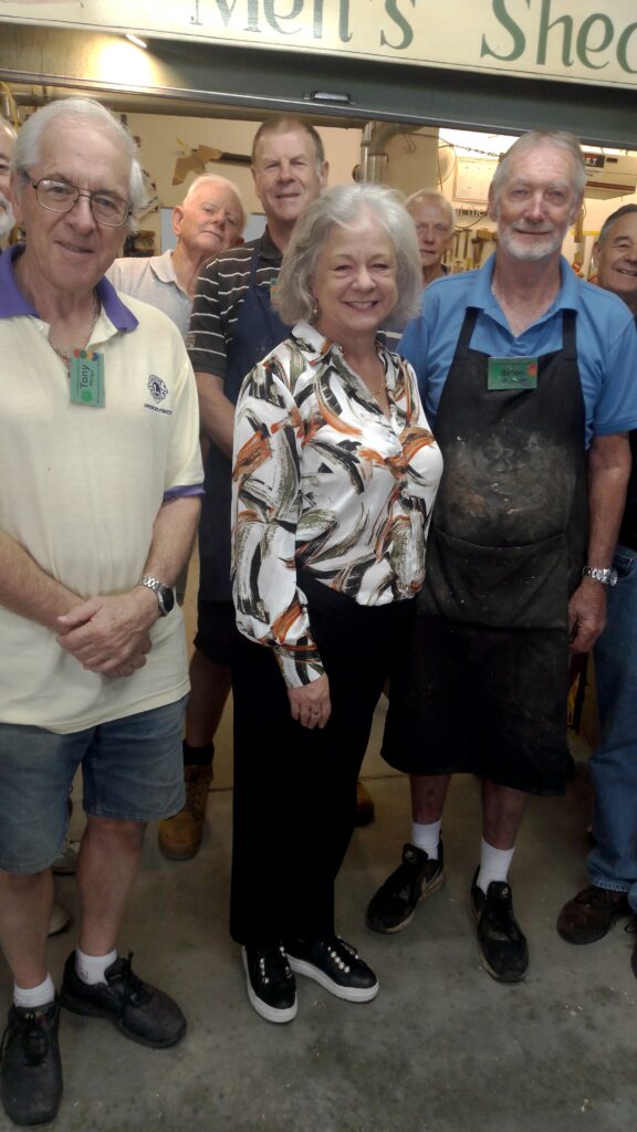 Northern Beaches Mayor Sue Hein was appraised of the work we do in the community and for older mens' mental health. We found Sue to be knowledgeable and engaging, her visit was enjoyed by all present.